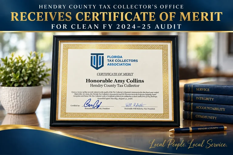 Certificate of Merit Recognizes Clean FY 2024-25 Audit